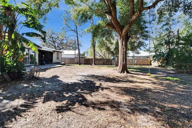 view of yard with a patio