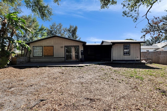 view of back of property