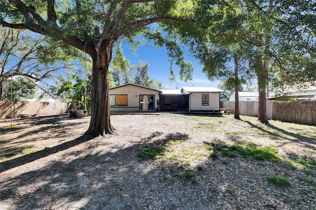 view of back of property