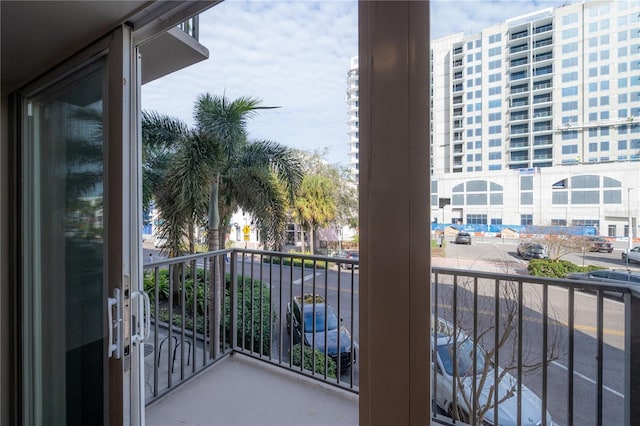 view of balcony