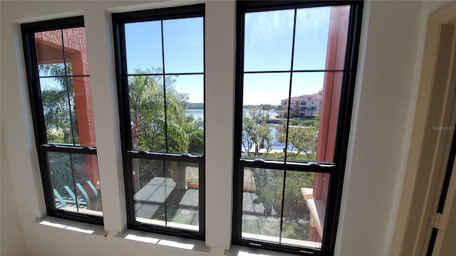 room details with a water view