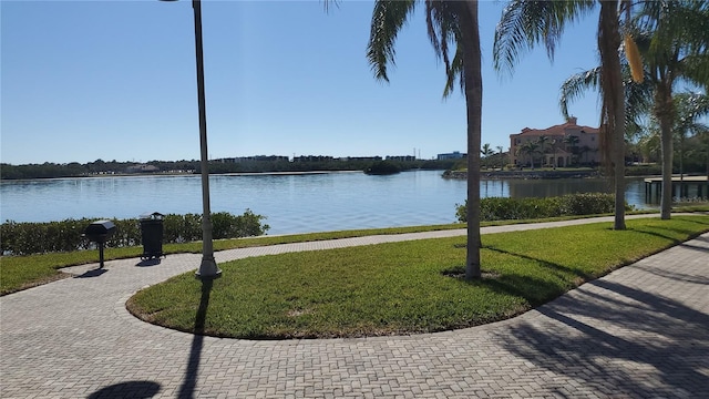 view of water feature