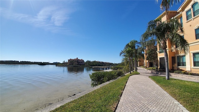 view of water feature