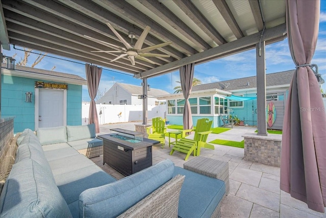 view of sunroom