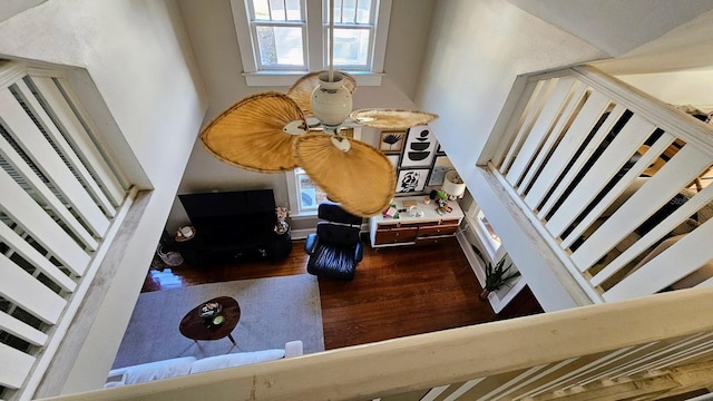 interior space featuring hardwood / wood-style flooring