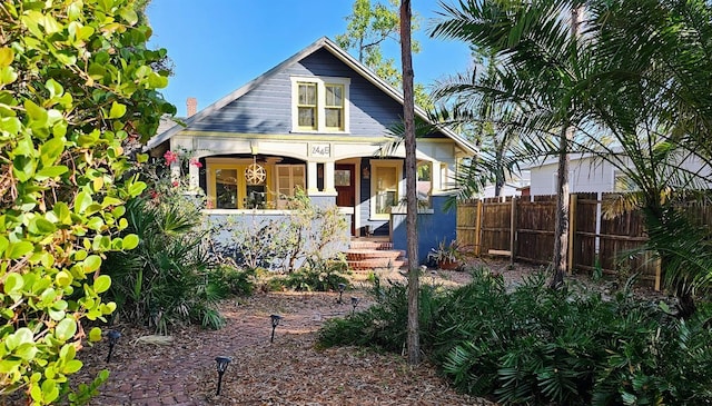 view of front of home