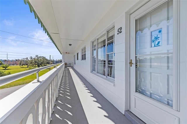 view of balcony