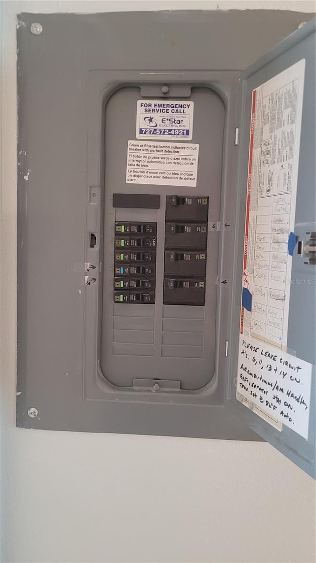 utilities with electric panel