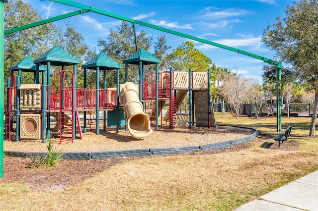 view of play area