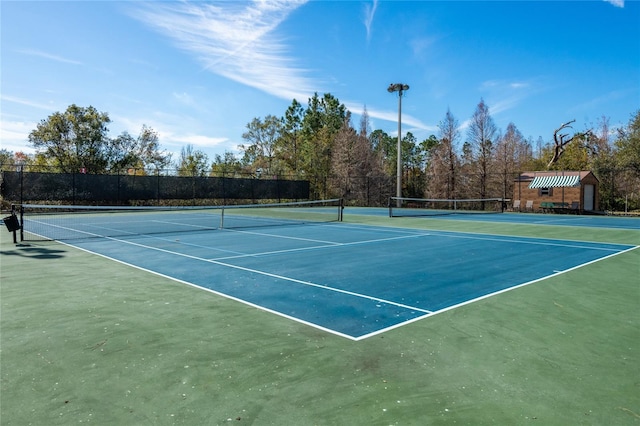 view of tennis court