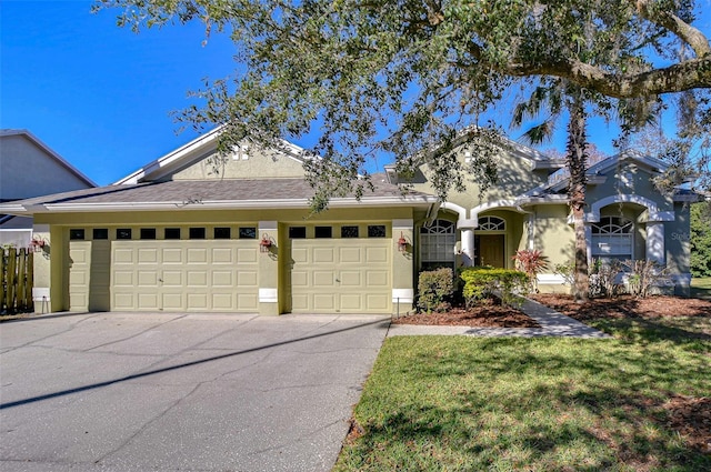 ranch-style house with a garage