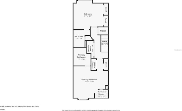 17960 Gulf Blvd Unit 103, Redington Shores, FL 33708 - view of layout