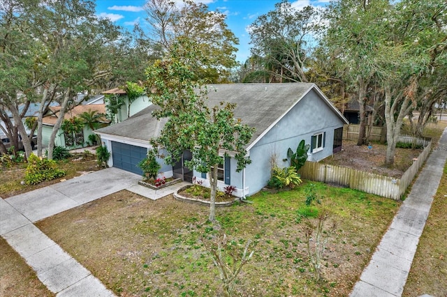 view of front of home featuring a garage