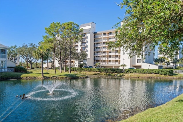 view of water feature