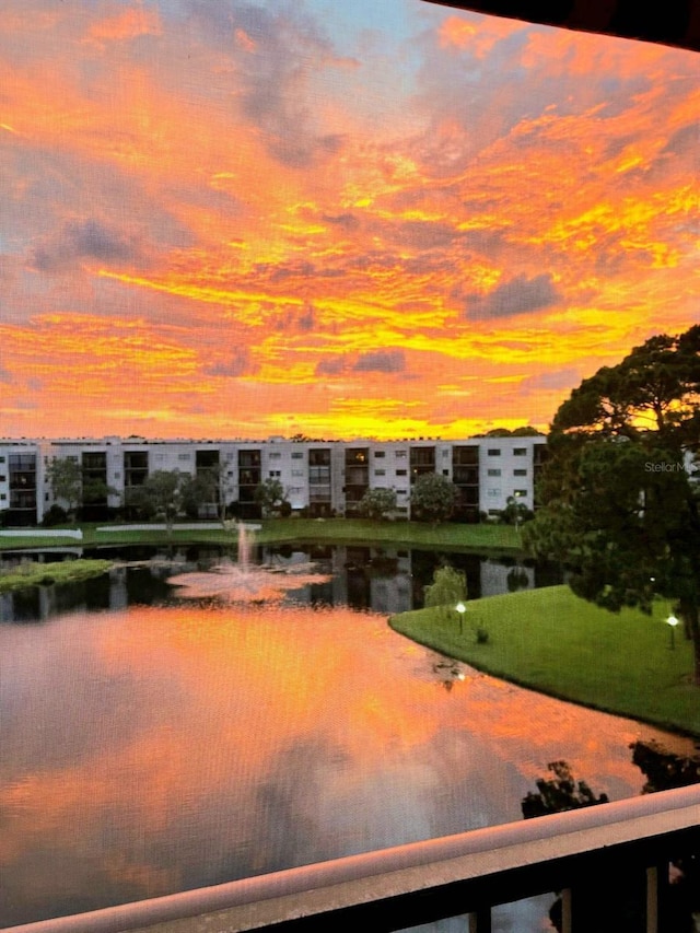 view of water feature