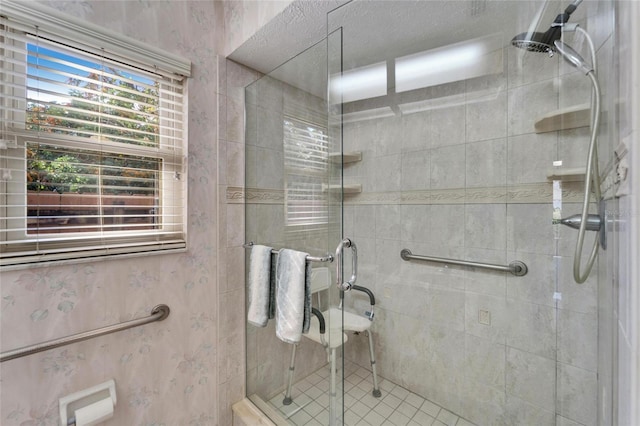 bathroom with walk in shower