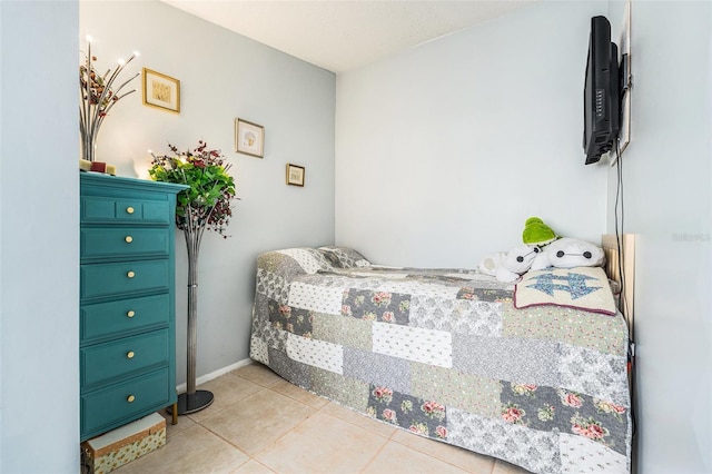 view of tiled bedroom