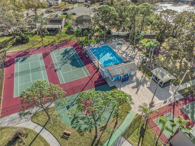 birds eye view of property