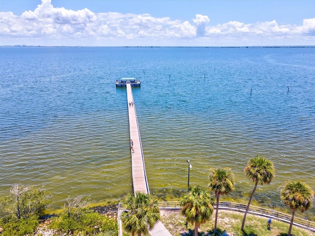 view of water feature