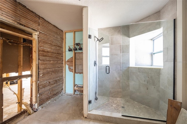 bathroom with an enclosed shower