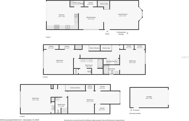 2794 Countryside Blvd Unit 1, Clearwater, FL 33761 - view of property floor plan