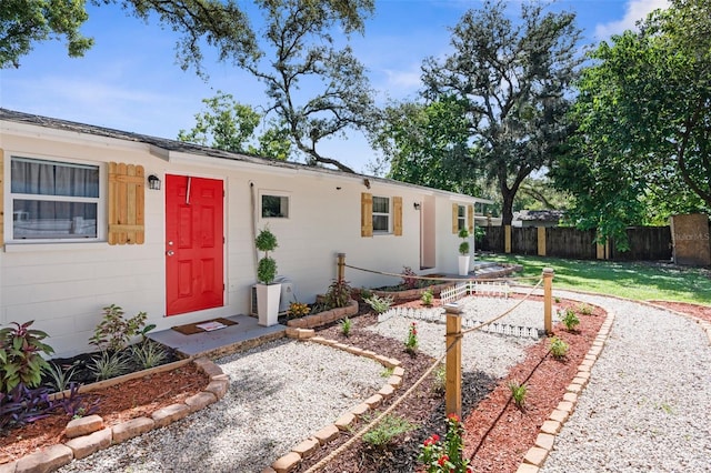 view of ranch-style house