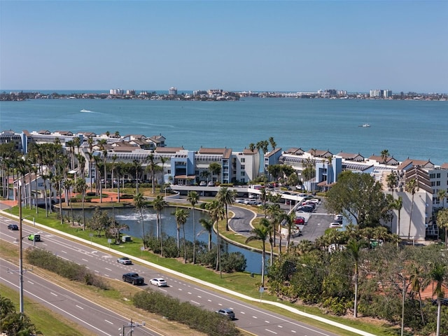 property view of water with a residential view