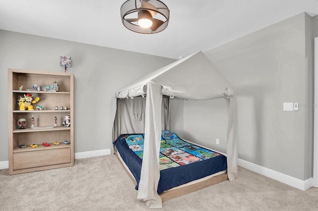 bedroom with carpet flooring