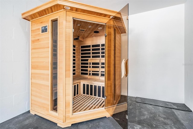 view of sauna / steam room