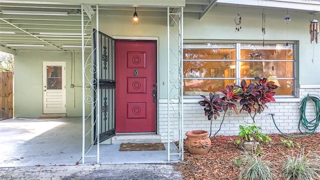 view of entrance to property