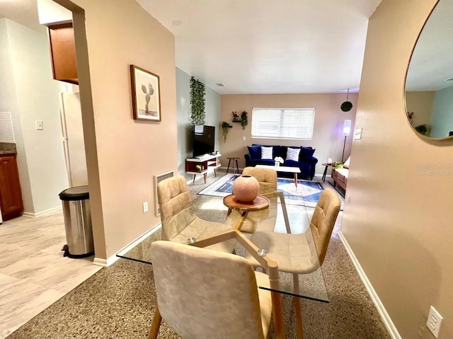 view of dining area