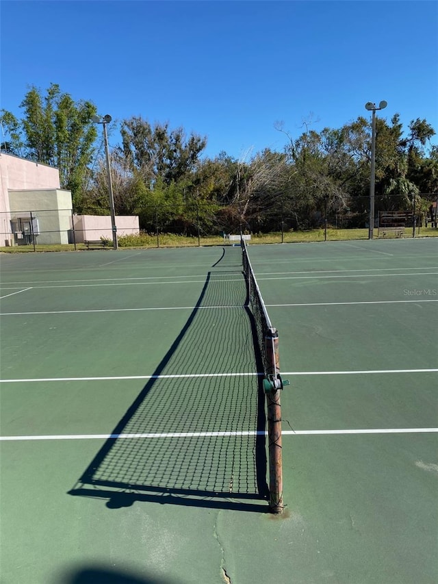 view of tennis court