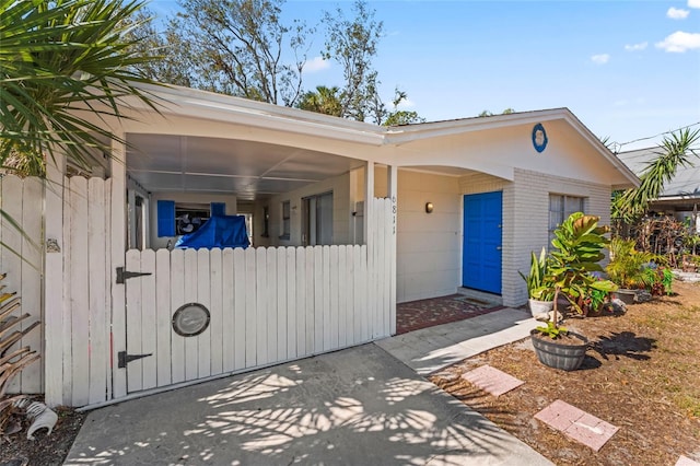 view of front of home