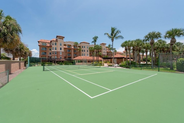 view of sport court