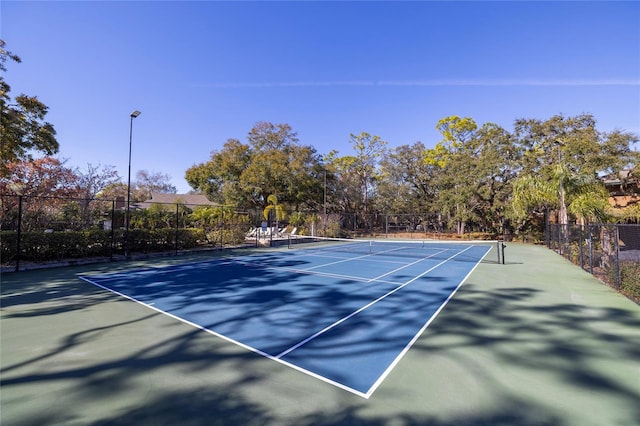 view of tennis court