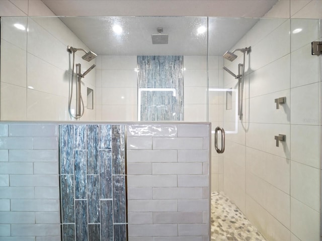 bathroom with walk in shower