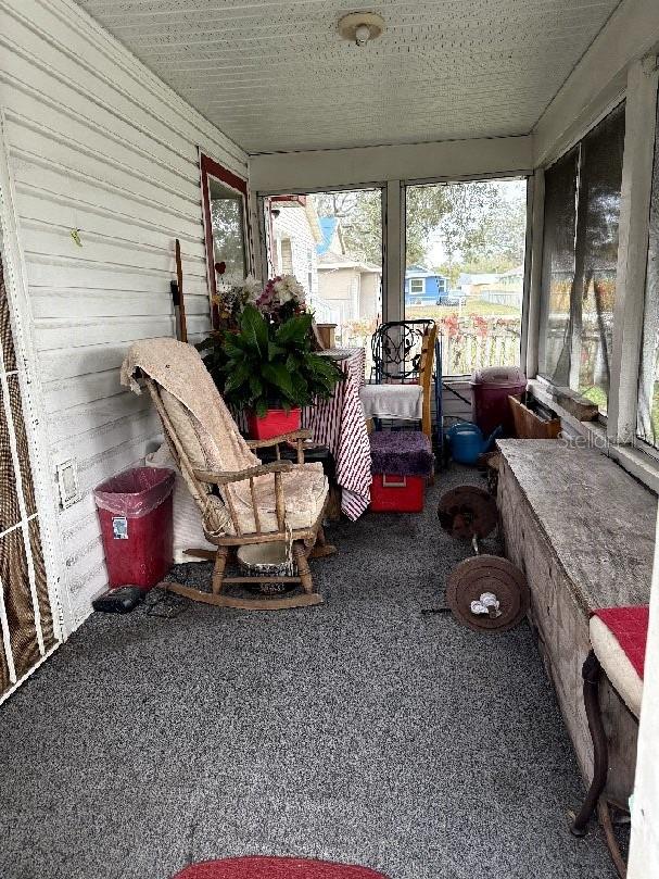 view of sunroom