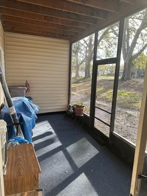 sunroom with a wealth of natural light