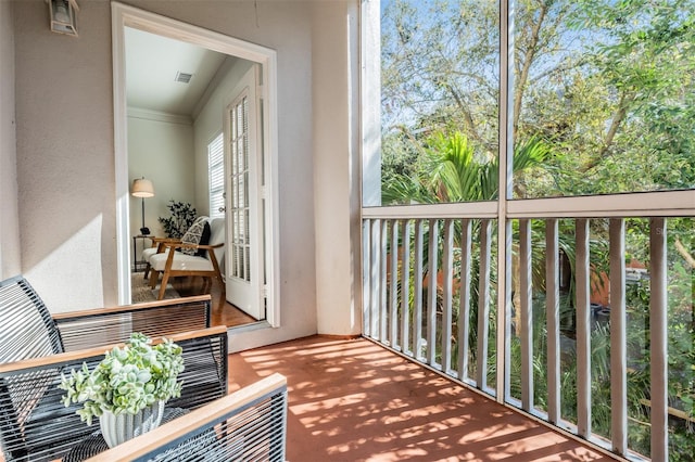 view of balcony