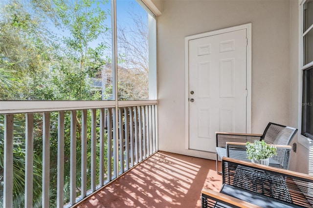 view of balcony