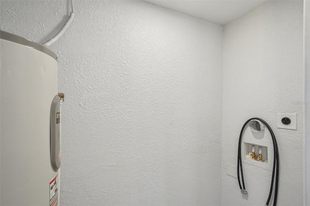 room details featuring electric water heater