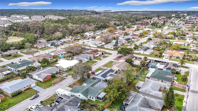 bird's eye view with a residential view