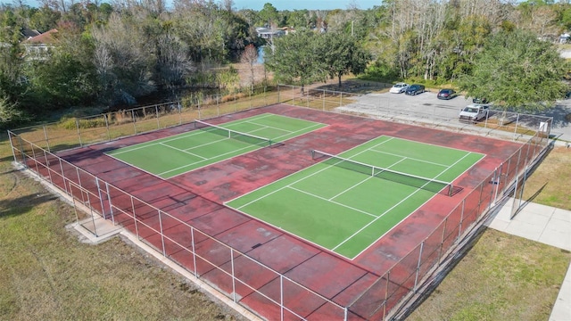 view of tennis court