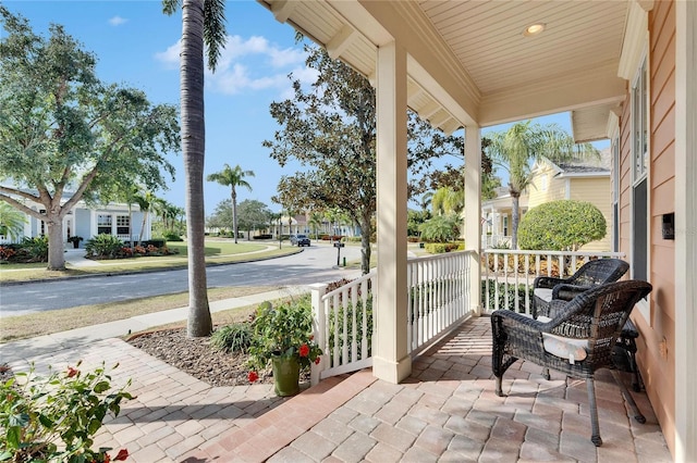 view of patio / terrace with covered porch