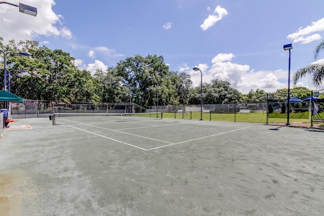 view of sport court