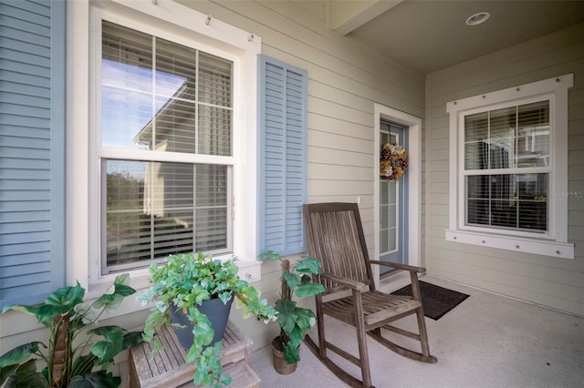 view of patio / terrace with covered porch