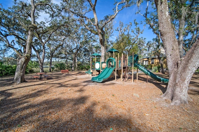 view of jungle gym