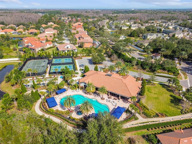 birds eye view of property