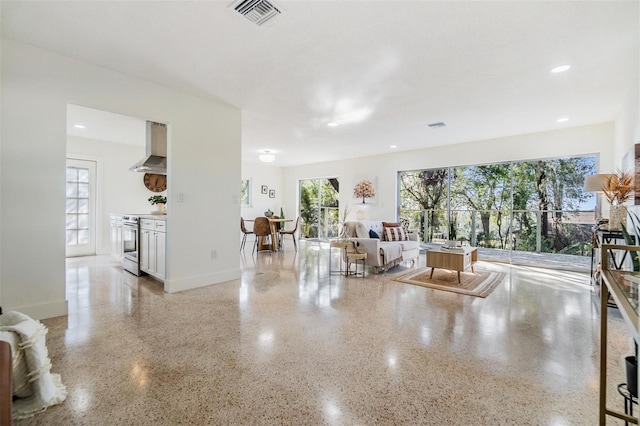 view of unfurnished living room