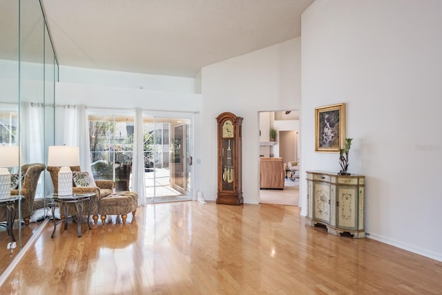 interior space featuring hardwood / wood-style floors